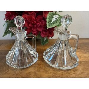 Heisey Crystolite Oil and Vinegar Cruet Set – Vintage American Elegant Glass‎